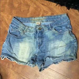 Size 12 + Kids Denim Shorts=Size 4-6 Woman Shorts